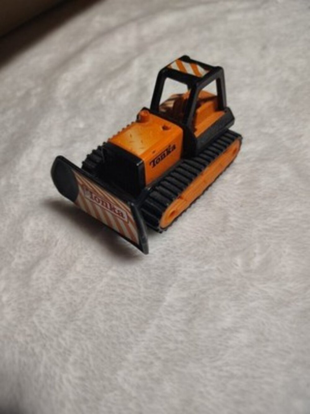 Tonka Mini Bulldozer Construction 2003 Orange Hasbro McDonalds Happy Meal